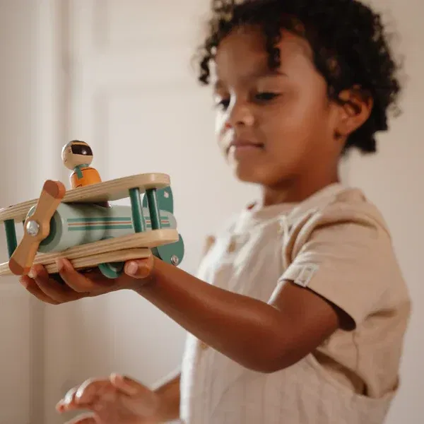 Set aeroplano + pilota Little Dutch