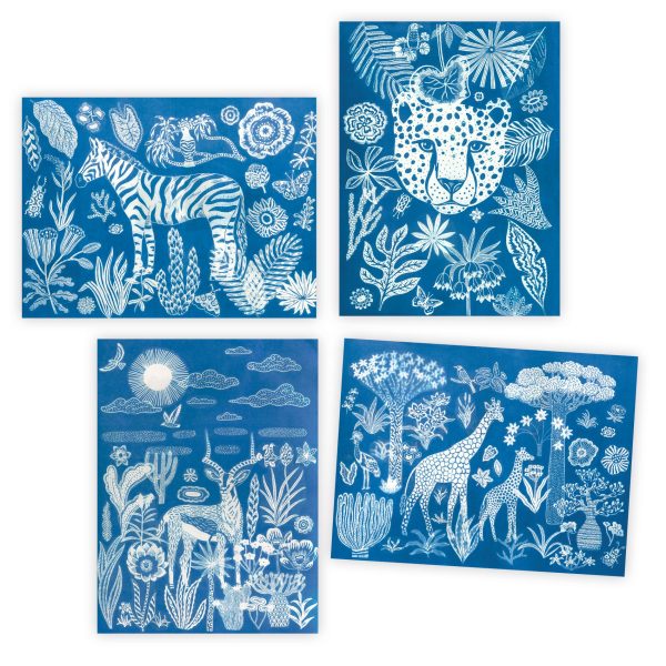 Set artistico CIANOTIPIA Night time in the Savannah Djeco