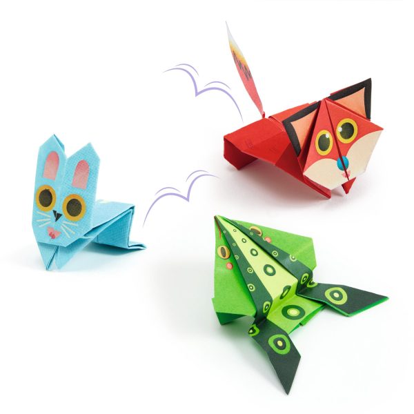 Set artistico Carte gioco origami JUMPING animal Djeco