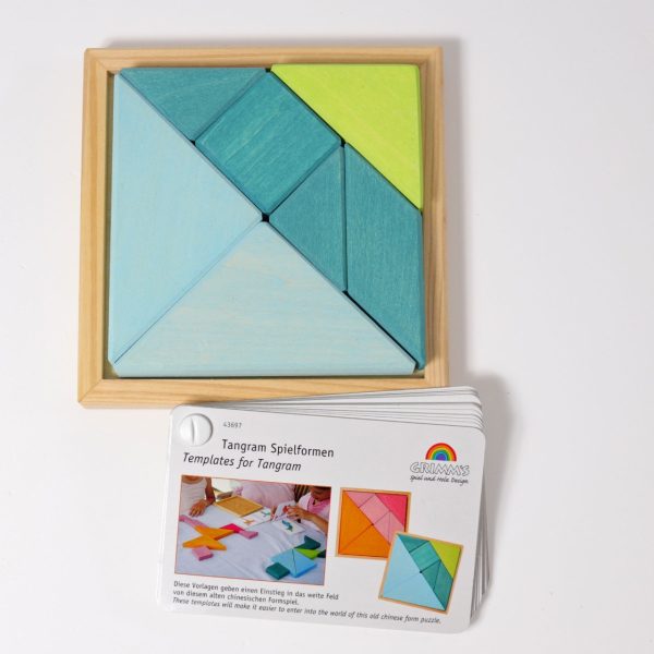 Set costruzione Tangram verde Grimm's