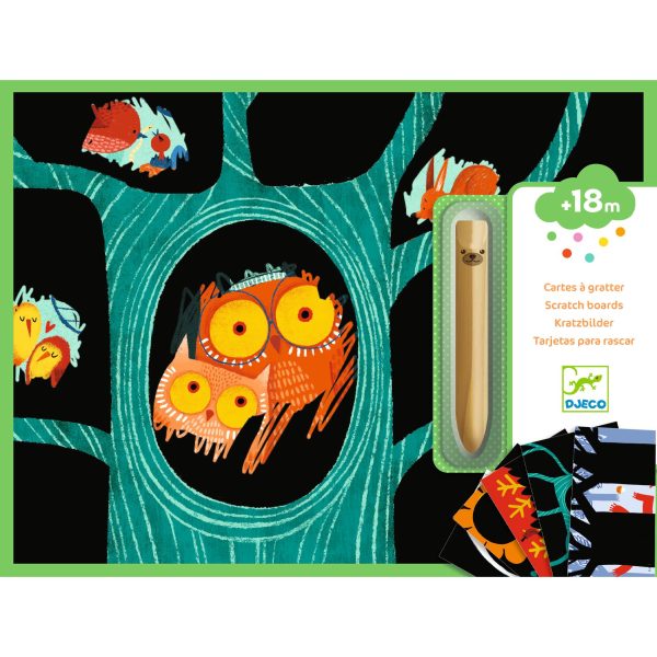 Set prime carte da grattare ANIMALI Djeco