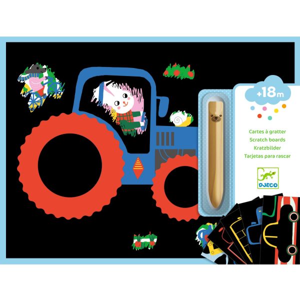 Set prime carte da grattare AUTOMEZZI Djeco