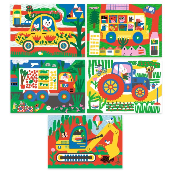 Set prime carte da grattare AUTOMEZZI Djeco