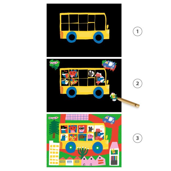 Set prime carte da grattare AUTOMEZZI Djeco