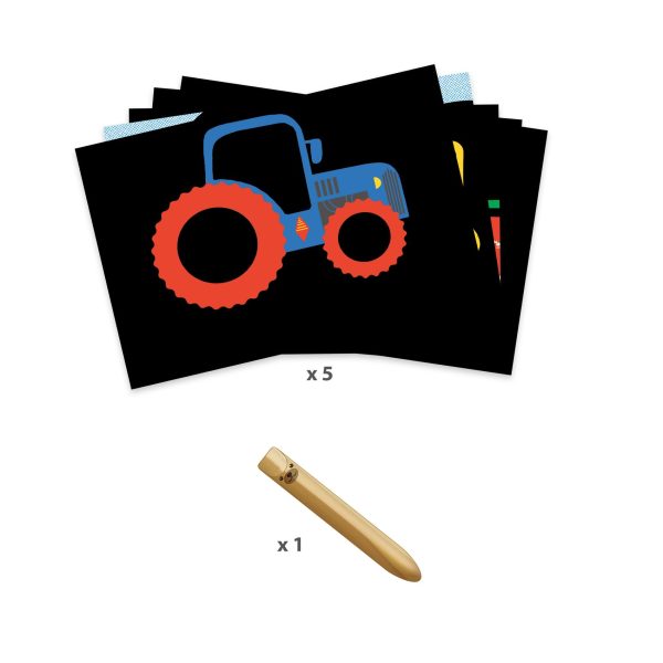 Set prime carte da grattare AUTOMEZZI Djeco