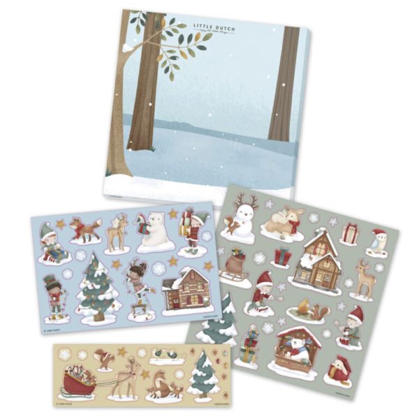 Sticker con scenario Natale Little Dutch