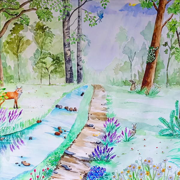 Telo gioco FORESTA 100x100 cm Wonderie