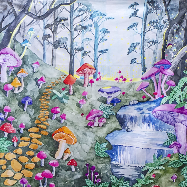 Telo gioco MAGICAL FOREST 100x100 cm Wonderie