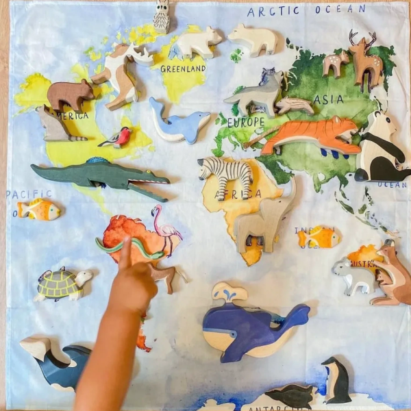 Telo gioco OUR WORLD 100x100 cm Wonderie
