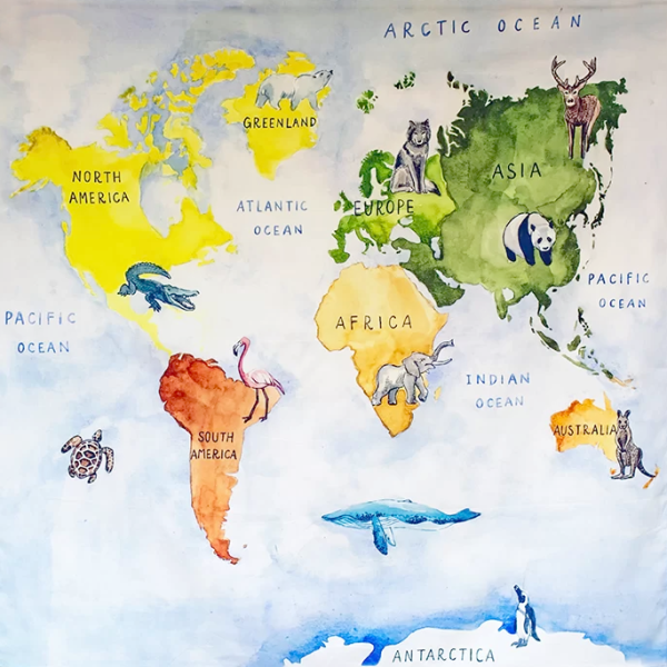 Telo gioco OUR WORLD 100x100 cm Wonderie