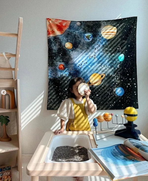 Telo gioco SISTEMA SOLARE 100x100 cm Wonderie