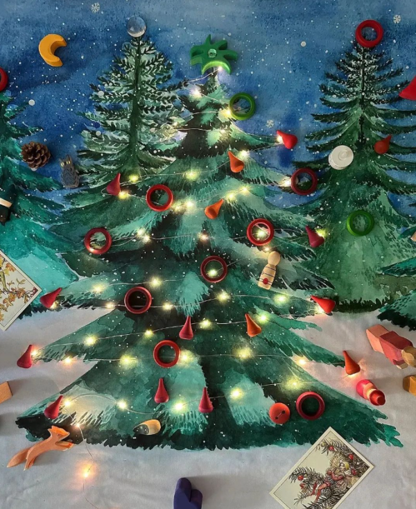 Telo gioco THE CHRISTMAS TREE 100x100 cm Wonderie