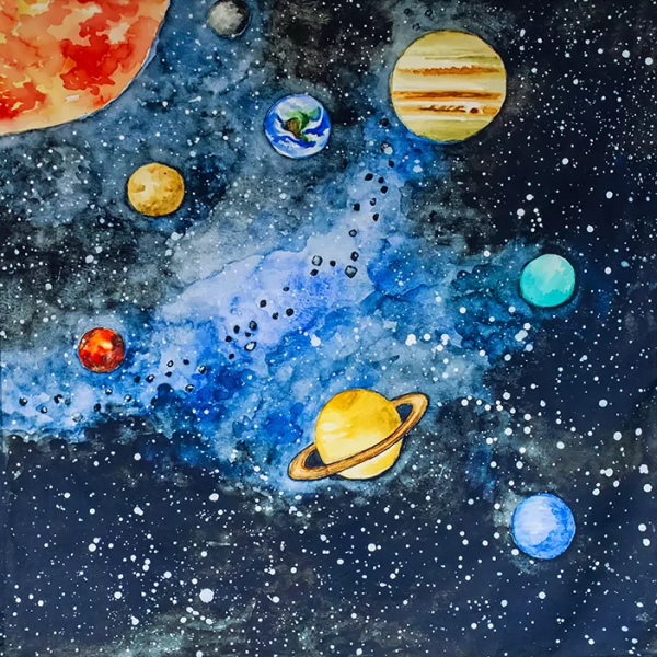 Telo gioco SISTEMA SOLARE 100x100 cm Wonderie