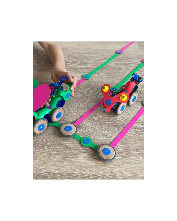 Gioco Magnetico STEAM Wheel Creator Pack 72 Pezzi CLIXO