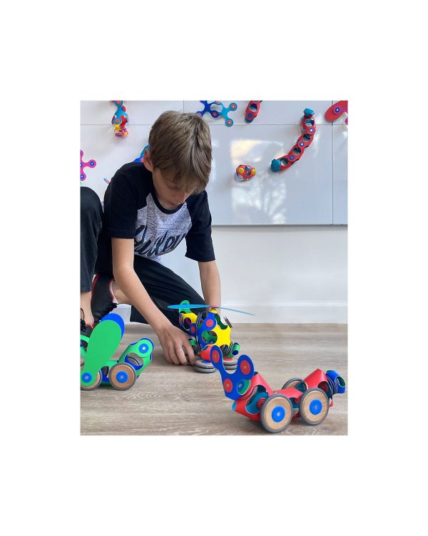 Gioco Magnetico STEAM Wheel Creator Pack 72 Pezzi CLIXO