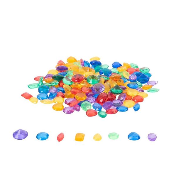 Set 48 gemme tattili traslucide Rainbow shell Tickit