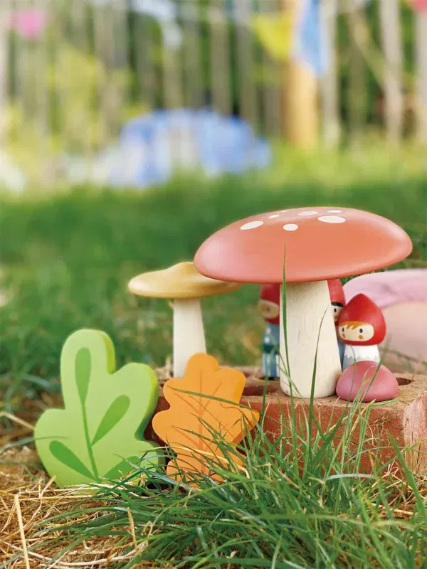 Set Famiglia gnomi del bosco Tender Leaf
