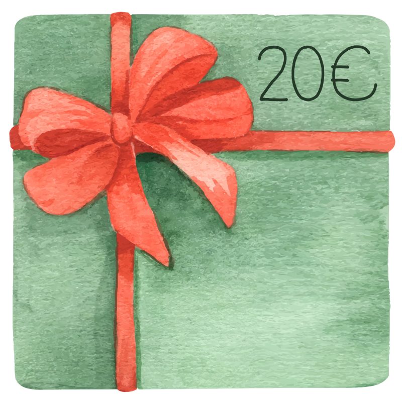 Presents. Beautiful green gift box with red bow. Watercolor hand drawn illustration. Gift box with bow covered with decorative paper. Christmas gift. Isolated