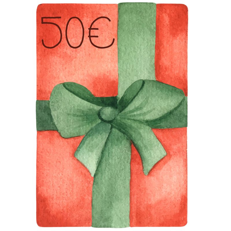 Presents. Beautiful green gift box with red bow. Watercolor hand drawn illustration. Gift box with bow covered with decorative paper. Christmas gift. Isolated