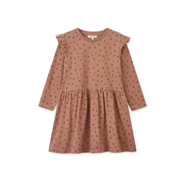 Abito Lima printed Frill Dress Cherries LIEWOOD