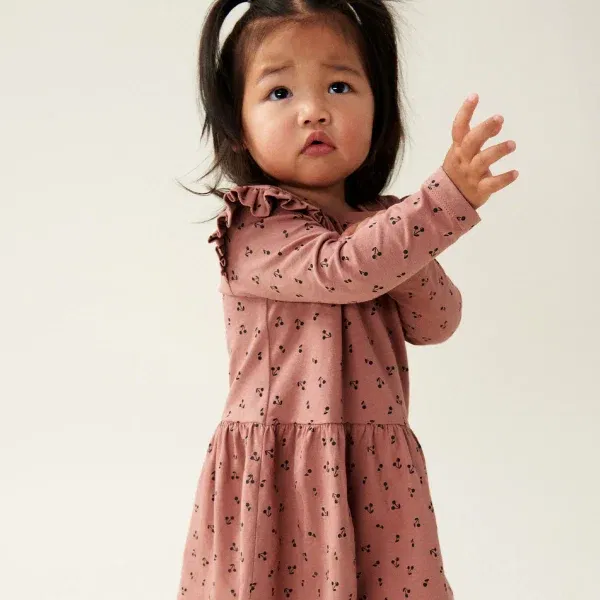 Abito Lima printed Frill Dress Cherries LIEWOOD