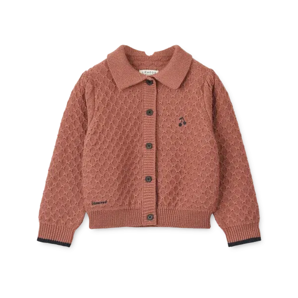Cardigan di lana Jane Dark rosetta LIEWOOD