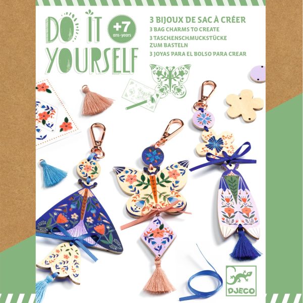 Do it yourself 3 portachiavi Butterflies Djeco