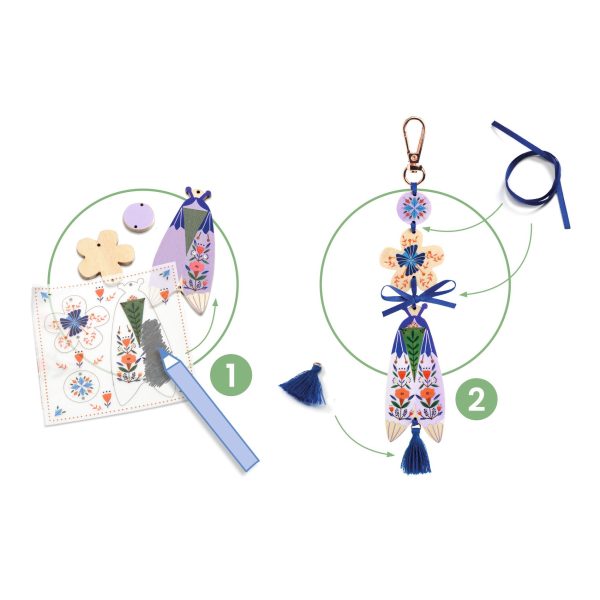 Do it yourself 3 portachiavi Butterflies Djeco