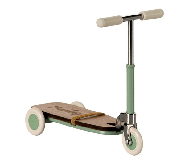 Miniatura monopattino topo verde Maileg