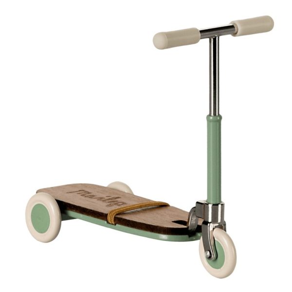Miniatura monopattino topo verde Maileg
