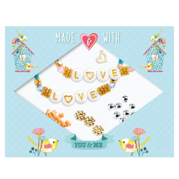 Mini kit crea gioielli you&me LOVE letter Djeco