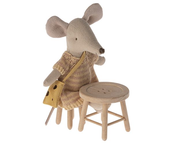 Miniatura tavolo e sgabello topo Maileg