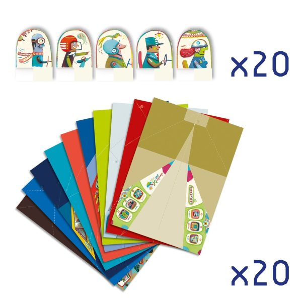 Set Origami 20 aerei con pilota Djeco