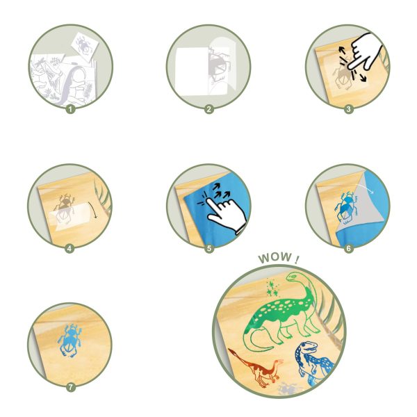 Set artistico ARTISTIC PATCH Dinosaurus Djeco