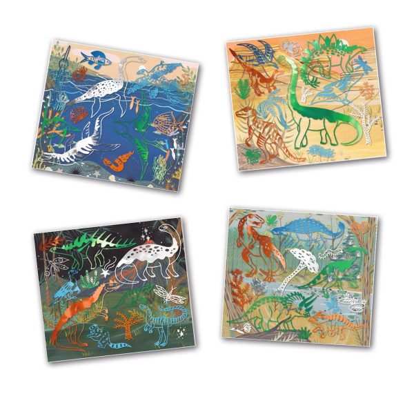 Set artistico ARTISTIC PATCH Dinosaurus Djeco