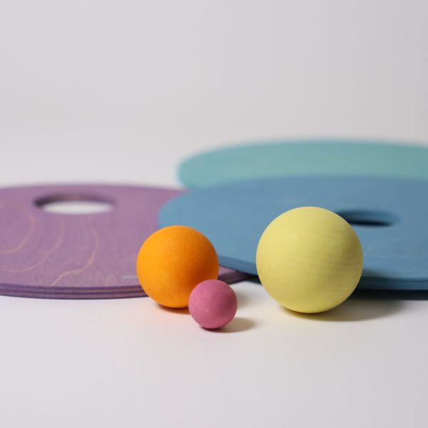 GRIMM’S x Stapelstein® Rolling Discs Cool Pastel NOVITA' 2025
