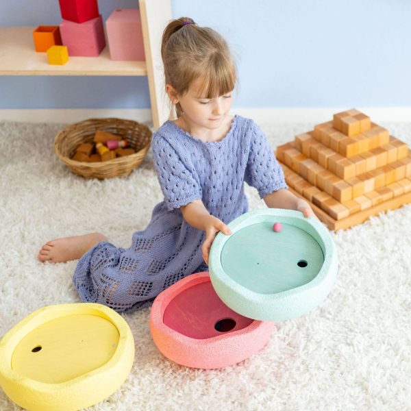 GRIMM’S x Stapelstein® Rolling Discs Warm Pastel NOVITA' 2025