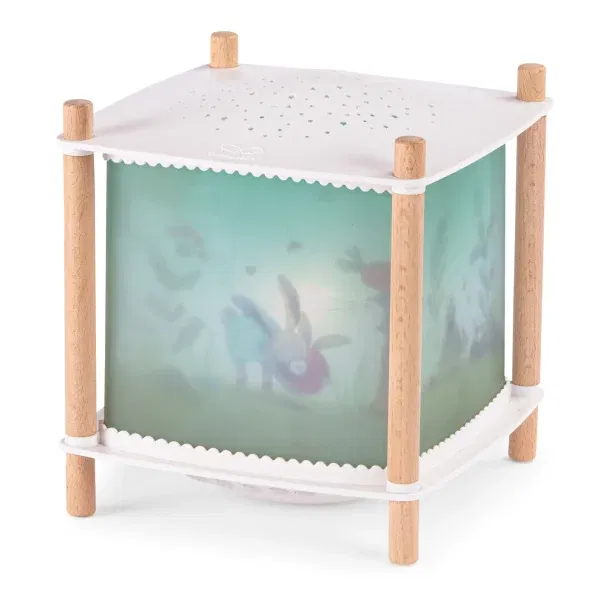 Lampada proietta stelle Trois petits lapins Moulin Roty
