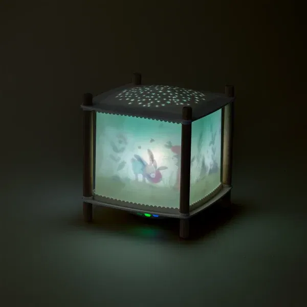 Lampada proietta stelle Trois petits lapins Moulin Roty