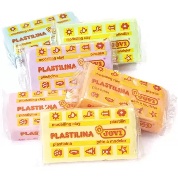 Plastilina vegetale 6x50 gr pastello Jovi + Abecedario