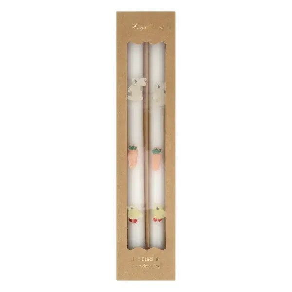 Set 2 candele da tavolo Pasqua MeriMeri