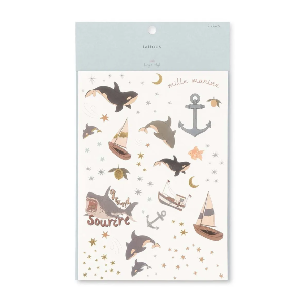 Set 30 tatuaggi Blue mix Konges sløjd