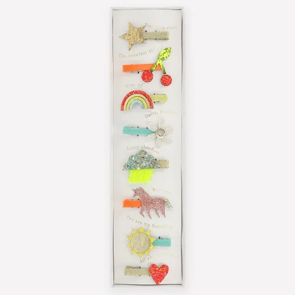 Set 8 clip per capelli Iconiche MeriMeri