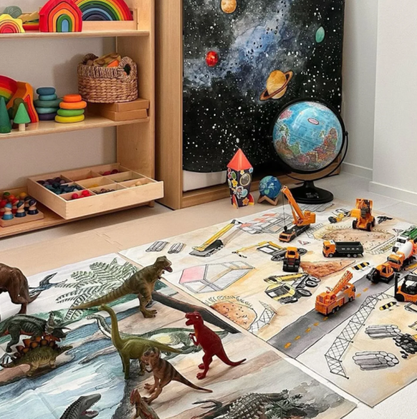 Telo gioco DINO 100x100 cm Wonderie