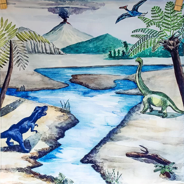 Telo gioco DINO 100x100 cm Wonderie