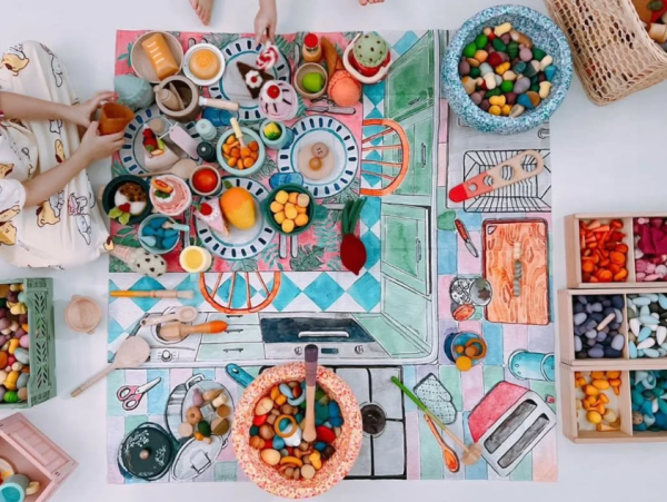 Telo gioco IN THE KITCHEN 100x100 cm Wonderie