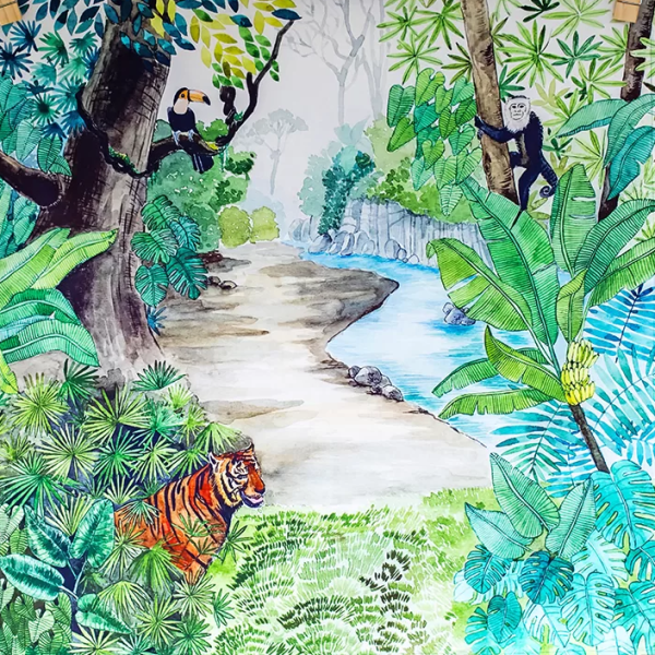 Telo gioco JUNGLE 100x100 cm Wonderie