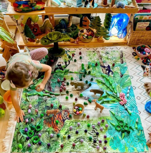Telo gioco JUNGLE 100x100 cm Wonderie