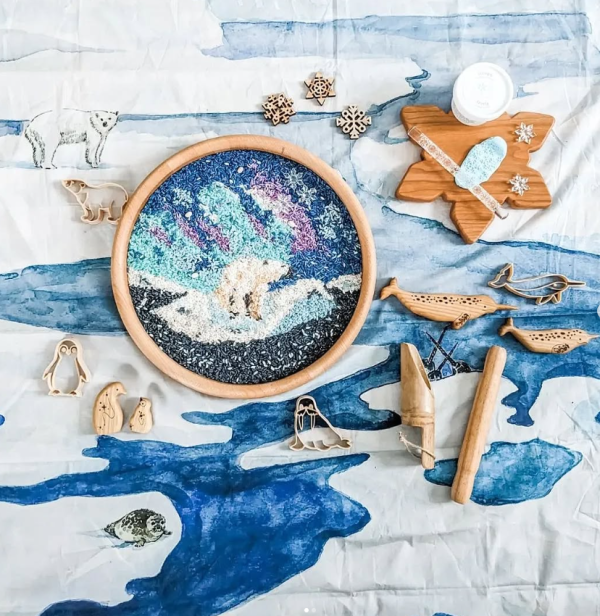 Telo gioco THE FROZEN LAND 100x100 cm Wonderie