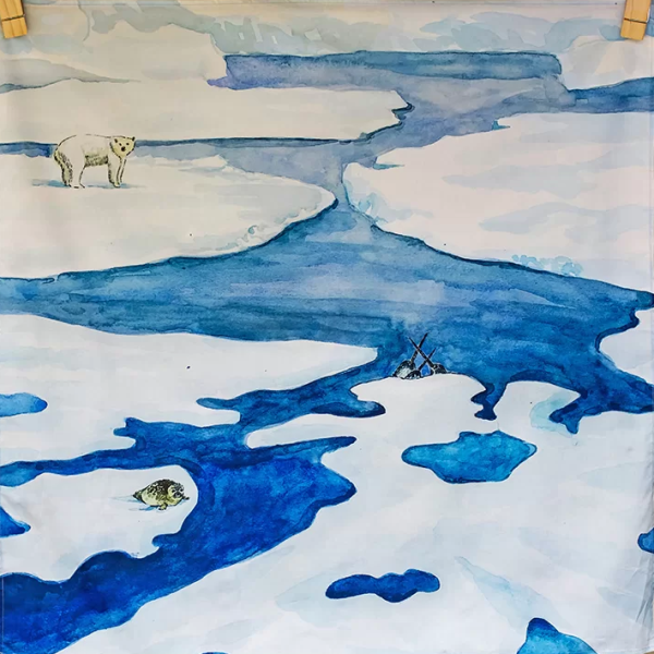 Telo gioco THE FROZEN LAND 100x100 cm Wonderie